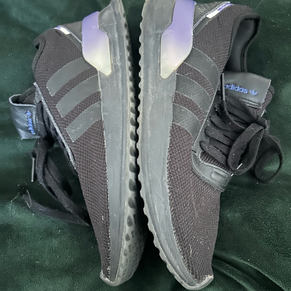 Adidas Black and Purple Athletic Shoes